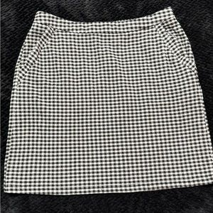 Checkered Black and White Mini Skirt